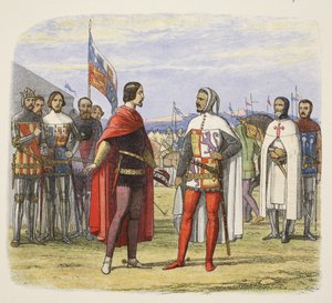 The Prince Extorts an Amnesty from Pedro the Cruel, from A Chronicle of England BC 55 to AD 1485, pub. London, 1863